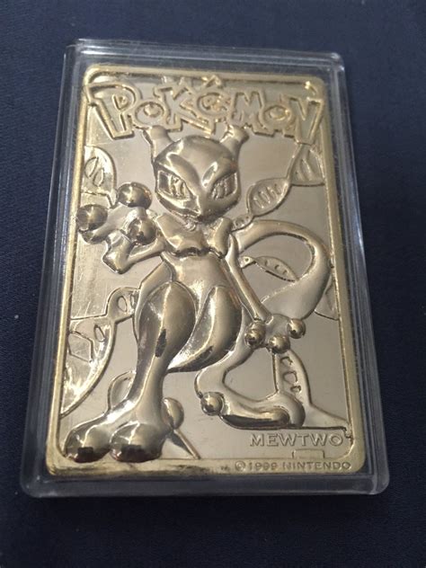 You asked: How much is a gold plated Mewtwo Pokémon card.
